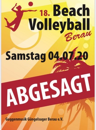 Absage Beachvolleyball 2020