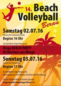 Beachvolleyball Turnier 2016